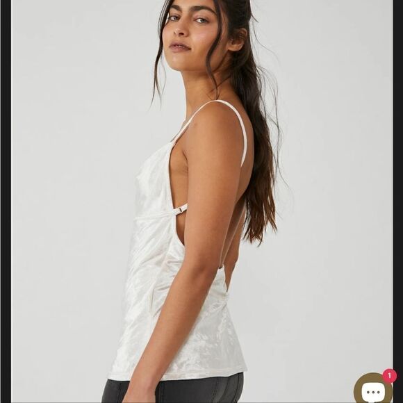 Free People NWT All Night Velvet Tunic Champagne Small - Picture 3 of 9